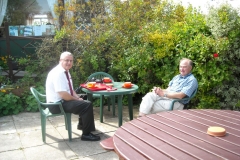 Our regular driver Malcolm Edwards (l) with Colin Hurrell from the TGS